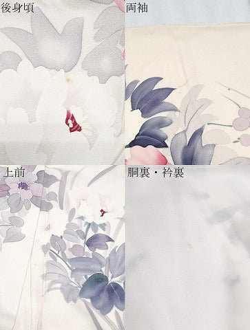 平和屋着物●豪華振袖　作家物　手描き　枝花文　正絹　逸品　CABI1370th