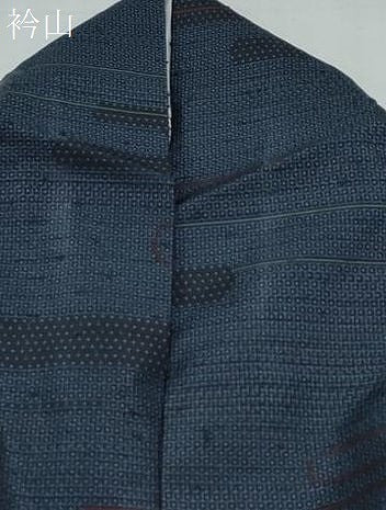 平和屋着物●上質な紬　100亀甲　エ霞文　正絹　逸品　CABI1373th