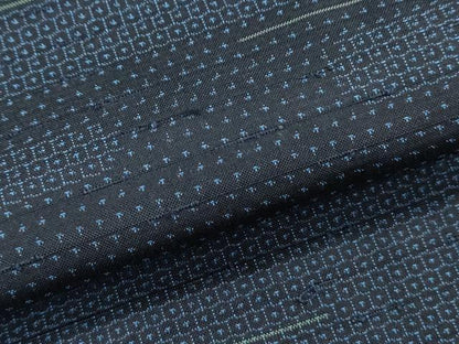 平和屋着物●上質な紬　100亀甲　エ霞文　正絹　逸品　CABI1373th