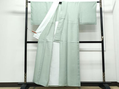 平和屋着物＊夏物　色無地　絽　裏葉柳色　洗える着物　CABI1387th