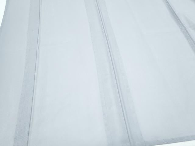 平和屋着物＊夏物　色無地　絽　銀鼠色　洗える着物　CABI1389th