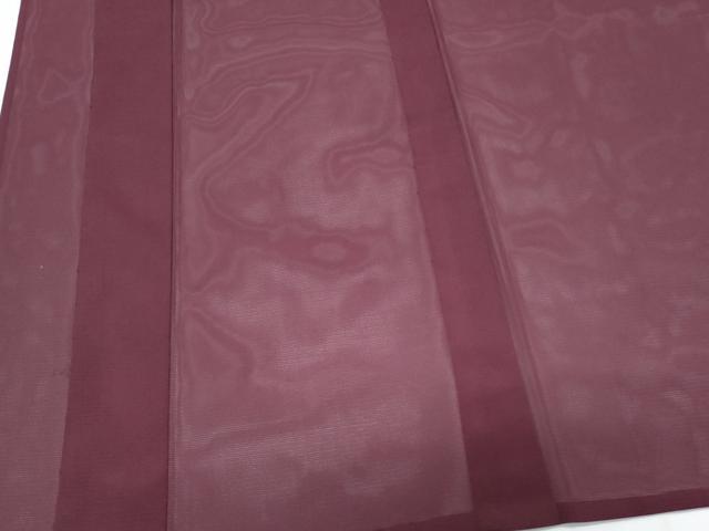 平和屋着物＊夏物　色無地　絽　葡萄色　洗える着物　CABI1401th