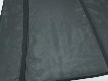 平和屋着物＊夏物　色無地　絽　暗黒色　黒地　洗える着物　CABI1402th