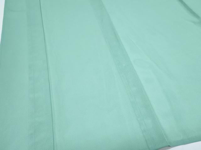 平和屋着物＊夏物　色無地　絽　薄萌葱色　洗える着物　CABI1405th