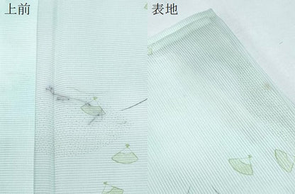 平和屋着物＊夏物　小紋　絽　扇面花文　洗える着物　CABI1413th
