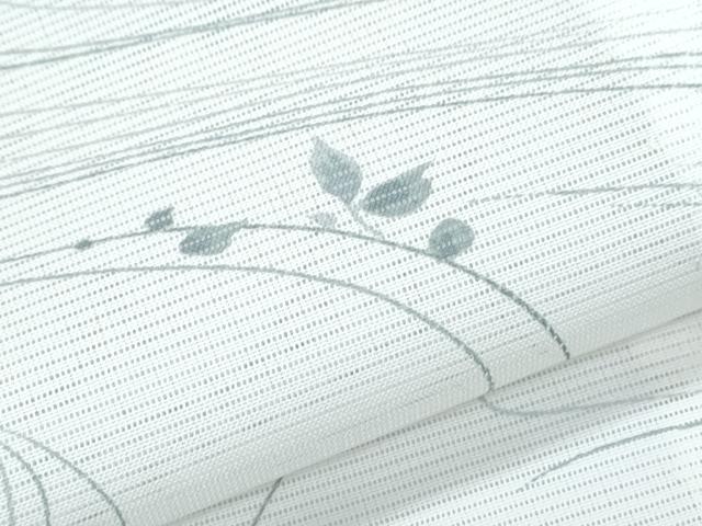 平和屋着物＊夏物　小紋　絽　流水楓文　洗える着物　CABI1416th