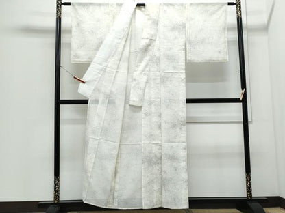 平和屋着物＊夏物　小紋　絽　霞文　洗える着物　CABI1419th