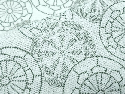 平和屋着物＊夏物　小紋　絽　源氏車　洗える着物　CABI1420th