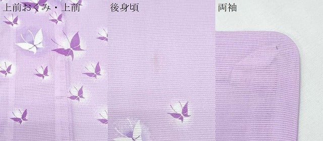 平和屋着物＊夏物　訪問着　絽　舞蝶文　洗える着物　CABI1423th