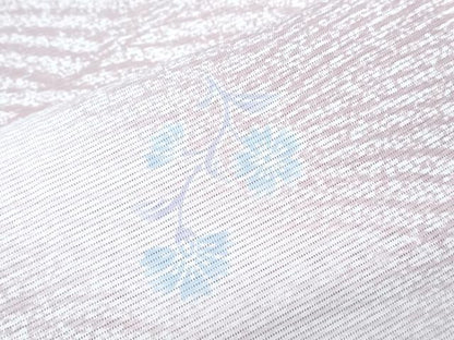 平和屋着物＊夏物　小紋　絽　草花文　洗える着物　CABI1425th