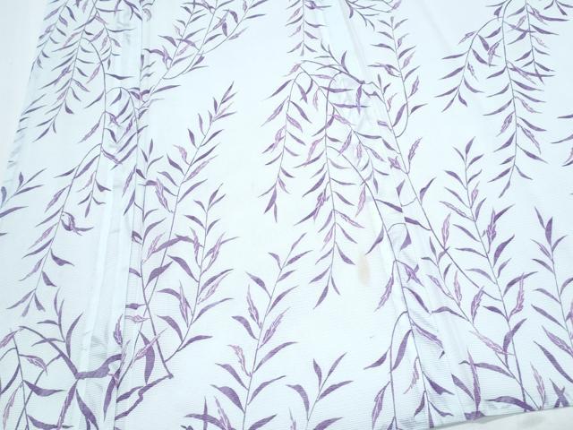 平和屋着物＊夏物　小紋　絽　草葉文　洗える着物　CABI1428th