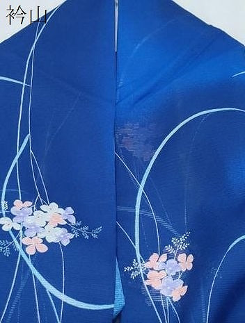 平和屋着物＊夏物　小紋　絽　草花文　暈し染め　洗える着物　CABI1430th