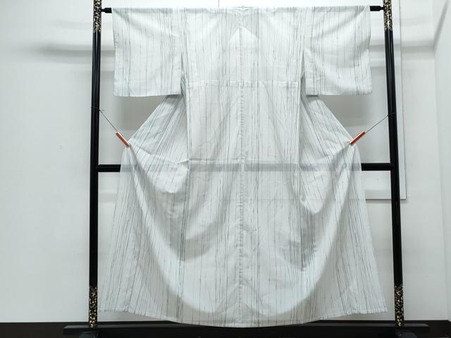 平和屋着物＊夏物　小紋　絽　竹　洗える着物　CABI1432th