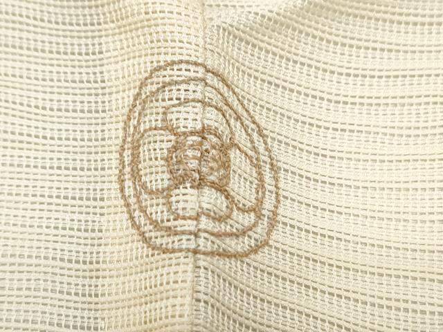 平和屋着物＊夏物　訪問着　変わり紋絽　草花文　正絹　逸品　CABI1435th