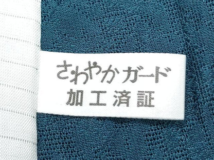 平和屋着物＊夏物　色無地　霞文紗　藍色　正絹　逸品　CABI1437th