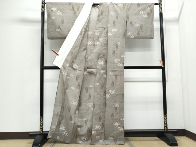 平和屋着物＊夏物　紗紬　吉祥文　正絹　逸品　CABI1439th