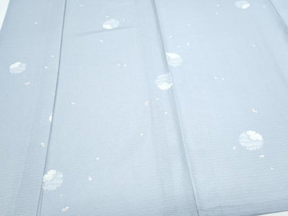 平和屋着物＊夏物　小紋　絽　舞花文　正絹　逸品　CABI1441th