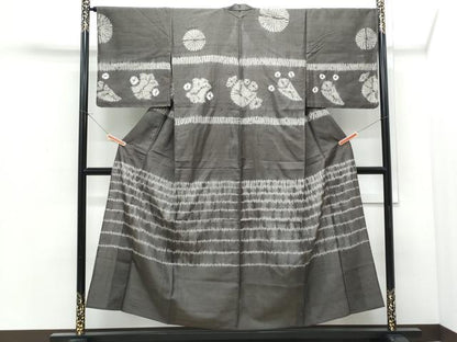 平和屋着物＊夏物 訪問着 紗紬 絞り 吉祥文 正絹 逸品 CABI1445th