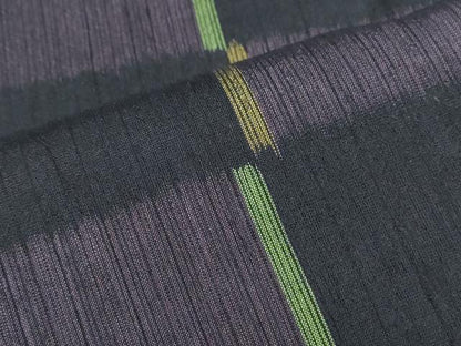 平和屋着物＊夏物　紗紬　市松文　正絹　逸品　CABI1446th