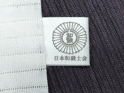 平和屋着物＊夏物　紗紬　市松文　正絹　逸品　CABI1446th