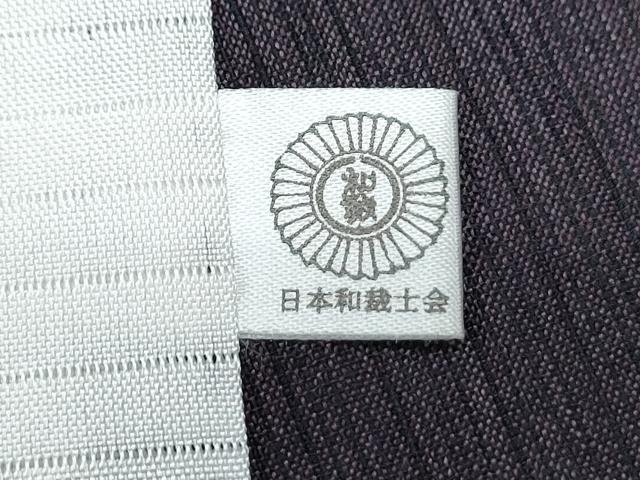 平和屋着物＊夏物　紗紬　市松文　正絹　逸品　CABI1446th