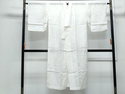 平和屋着物＊夏物　長襦袢　草花紋紗　生成り色　逸品　CABI1452th