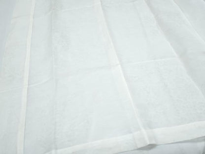 平和屋着物＊夏物　長襦袢　草花紋紗　生成り色　逸品　CABI1452th