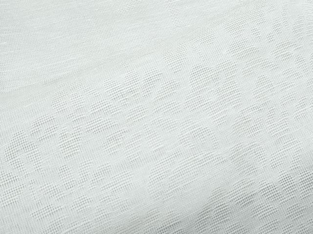 平和屋着物＊夏物　長襦袢　草花紋紗　生成り色　逸品　CABI1452th
