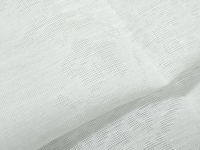 平和屋着物＊夏物　長襦袢　草花紋紗　生成り色　逸品　CABI1452th