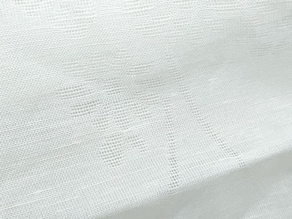 平和屋着物＊夏物　長襦袢　草花紋紗　生成り色　逸品　CABI1452th