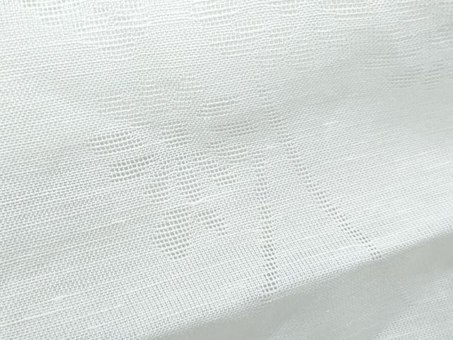 平和屋着物＊夏物　長襦袢　草花紋紗　生成り色　逸品　CABI1452th
