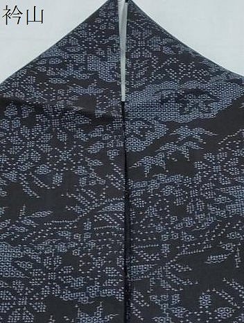 平和屋着物＊夏物　結城紬　夏結城　100亀甲　雲重ね草花文　正絹　逸品　CABI1453th