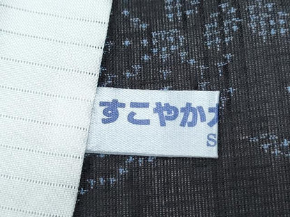 平和屋着物＊夏物　結城紬　夏結城　100亀甲　雲重ね草花文　正絹　逸品　CABI1453th