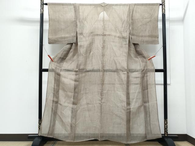 平和屋着物＊夏物　小紋・浴衣兼用　作家物　格子文　正絹　逸品　CABI1455th
