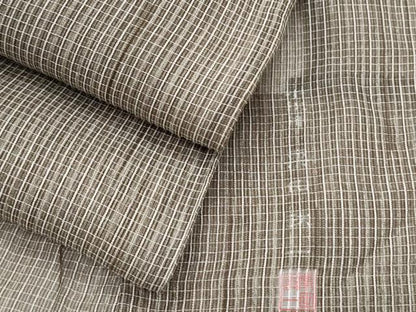 平和屋着物＊夏物　小紋・浴衣兼用　作家物　格子文　正絹　逸品　CABI1455th