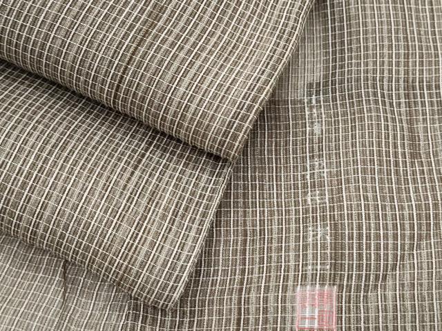平和屋着物＊夏物　小紋・浴衣兼用　作家物　格子文　正絹　逸品　CABI1455th
