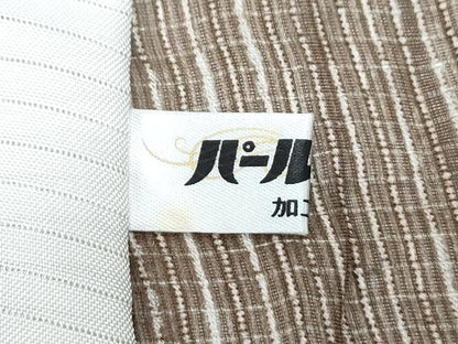 平和屋着物＊夏物　小紋・浴衣兼用　作家物　格子文　正絹　逸品　CABI1455th