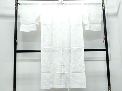 平和屋着物＊夏物　長襦袢　流水花紋紗　生成り色　逸品　CABI1456th
