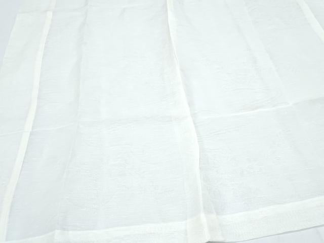 平和屋着物＊夏物　長襦袢　流水花紋紗　生成り色　逸品　CABI1456th