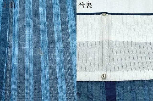 平和屋着物＊夏物　小紋　紗　間道　小田急百貨店扱い　正絹　逸品　CABI1457th