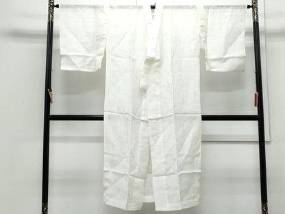 平和屋着物＊夏物　長襦袢　枝花紋紗　生成り色　逸品　CABI1458th