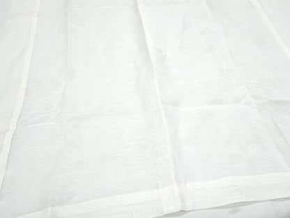 平和屋着物＊夏物　長襦袢　枝花紋紗　生成り色　逸品　CABI1458th
