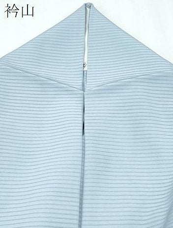 平和屋着物＊夏物　色無地　絽　白藍色　正絹　逸品　CABI1459th