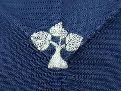 平和屋着物＊夏物　色無地　絽　濃藍色　正絹　逸品　CABI1460th