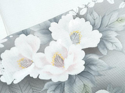 平和屋着物＊夏物　訪問着　手描き　絽　花籠文　暈し染め　正絹　逸品　CABI1462th