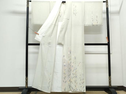 平和屋着物＊夏物　訪問着　友禅　絽　吉祥花文　正絹　逸品　CABI1464th