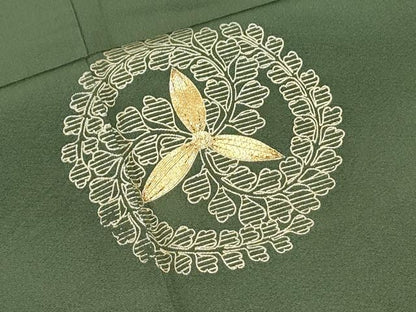 平和屋着物●訪問着　駒刺繍　吉祥丸文　金彩　正絹　逸品　CABI1467th