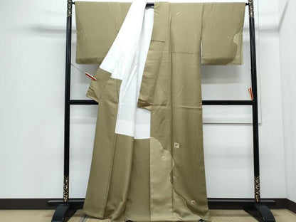 平和屋着物●訪問着　刺繍　草花文　ますいわ屋扱い　正絹　逸品　CABI1469th