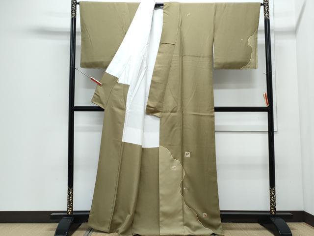 平和屋着物●訪問着　刺繍　草花文　ますいわ屋扱い　正絹　逸品　CABI1469th