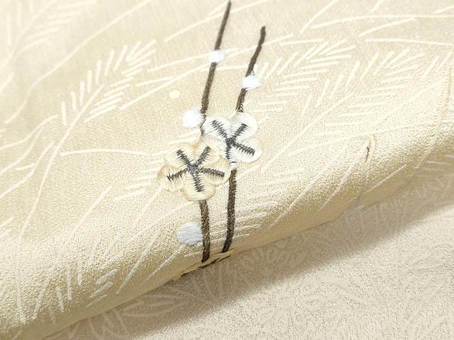 平和屋着物●訪問着　総刺繍　枝花文　正絹　逸品　CABI1475th